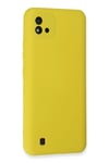 Realme C11 2021 Kılıf Nano içi Kadife Silikon - Sarı