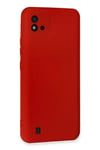 Realme C11 2021 Kılıf Nano içi Kadife Silikon - Kırmızı