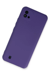 Realme C11 2021 Kılıf Nano içi Kadife Silikon - Mor
