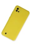 Realme C11 2021 Kılıf Nano içi Kadife Silikon - Sarı