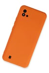 Realme C11 2021 Kılıf Nano içi Kadife Silikon - Turuncu
