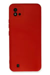 Realme C11 2021 Kılıf Nano içi Kadife Silikon - Kırmızı