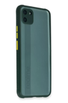 Realme C11 Kılıf Miami Şeffaf Silikon - Koyu Yeşil