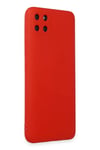 Realme C11 Kılıf Nano içi Kadife Silikon - Kırmızı