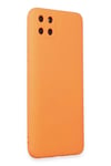 Realme C11 Kılıf Nano içi Kadife Silikon - Turuncu