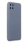Realme C11 Kılıf Nano içi Kadife Silikon - Gri