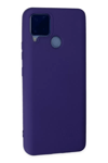 Realme C15 Kılıf Nano içi Kadife Silikon - Mor