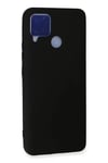 Realme C15 Kılıf Nano içi Kadife Silikon - Siyah
