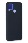 Realme C15 Kılıf Nano içi Kadife Silikon - Lacivert