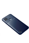 Realme C21 Kılıf Auto Focus Karbon Kapak - Lacivert