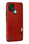 Realme C21 Kılıf Loop Deri Silikon - Kırmızı
