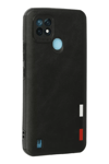 Realme C21 Kılıf Loop Deri Silikon - Siyah