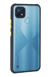 Realme C21 Kılıf Miami Şeffaf Silikon - Lacivert