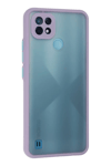 Realme C21 Kılıf Montreal Silikon Kapak - Mor