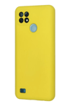 Realme C21 Kılıf Nano içi Kadife Silikon - Sarı
