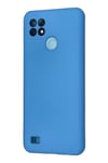 Realme C21 Kılıf Nano içi Kadife Silikon - Mavi
