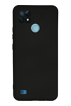 Realme C21 Kılıf Nano içi Kadife Silikon - Siyah
