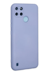 Realme C25Y Kılıf Nano içi Kadife Silikon - Lila