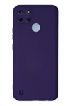 Realme C25Y Kılıf Nano içi Kadife Silikon - Mor