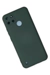 Realme C25Y Kılıf Nano içi Kadife Silikon - Koyu Yeşil