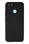 Realme C25Y Kılıf Nano içi Kadife Silikon - Siyah