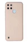 Realme C25Y Kılıf Nano içi Kadife Silikon - Pudra