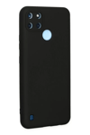 Realme C25Y Kılıf Nano içi Kadife Silikon - Siyah