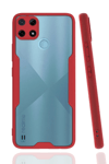 Realme C25Y Kılıf Platin Silikon - Kırmızı
