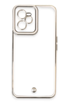 Realme C35 Kılıf Liva Lens Silikon - Beyaz