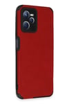 Realme C35 Kılıf Loop Deri Silikon - Kırmızı