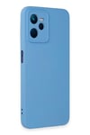 Realme C35 Kılıf Nano içi Kadife Silikon - Mavi