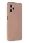 Realme C35 Kılıf Nano içi Kadife Silikon - Pudra