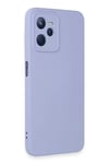 Realme C35 Kılıf Nano içi Kadife Silikon - Lila