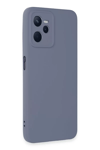 Realme C35 Kılıf Nano içi Kadife Silikon - Gri