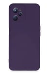 Realme C35 Kılıf Nano içi Kadife Silikon - Mor
