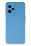Realme C35 Kılıf Nano içi Kadife Silikon - Mavi