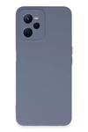 Realme C35 Kılıf Nano içi Kadife Silikon - Gri