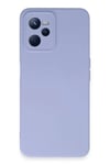 Realme C35 Kılıf Nano içi Kadife Silikon - Lila