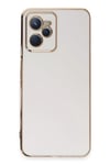 Realme C35 Kılıf Volet Silikon - Beyaz