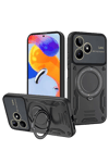 Realme C53 Kılıf Joy Lens Standlı Kapak - Siyah