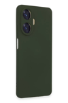 Realme C55 Kılıf Nano içi Kadife Silikon - Koyu Yeşil