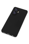 Realme C55 Kılıf Nano içi Kadife Silikon - Siyah