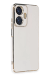 Realme C55 Kılıf Volet Silikon - Beyaz