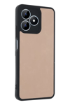 Realme Note 50 4G Kılıf Aras Deri Kapak - Pudra