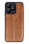 Realme Note 50 4G Kılıf Flip Cover - Taba