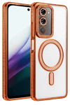 Redmi 15 4G Joke Simli Magneticsafe Kılıf - Turuncu