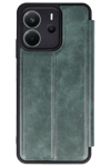 Redmi Note 14 4G Kılıf Flip Cover - Koyu Yeşil