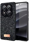 Redmi Note 14 Pro 5G Bright Simli Kapak - Siyah