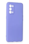 Reno 5 Kılıf First Silikon - Lila