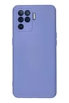 Reno 5 Lite Kılıf Nano içi Kadife Silikon - Lila